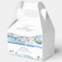 Moderne Babyparty Schnee im Winter Es braucht ein 