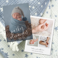 Moderne Babypostkarten zur Geburt