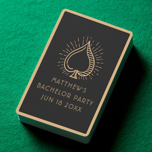 Moderne Bachelor Party Trauzeugen Hochzeitsfeier G Spielkarten (Von Creator hochgeladen)