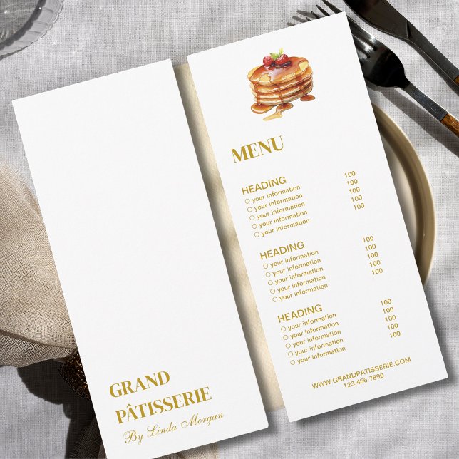 Moderne Bäckerei Café Menü & Preisliste Karte (Von Creator hochgeladen)