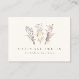 Moderne Bäckerei Konditorei Koch Backröhre Visitenkarte