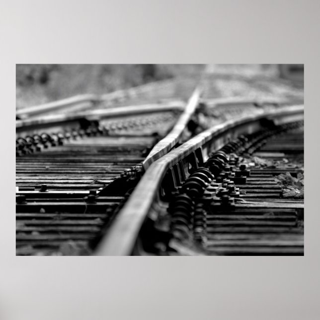 Moderne Bahntrassen Poster (Vorne)