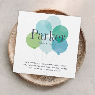 Moderne Ballabend Geburtstagsparty Einladung