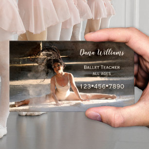 Moderne Ballet Dance Business Card Visitenkarte