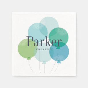 Moderne Ballon-Geburtstags-Party-Servietten Serviette