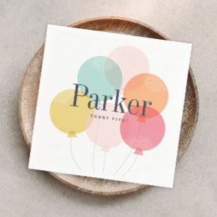 Moderne Ballon-Sträuße Geburtstags-Party-Serviette Serviette