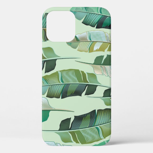 Moderne Banana Pflanze Tropische Illustration Case-Mate iPhone Hülle (Rückseite)
