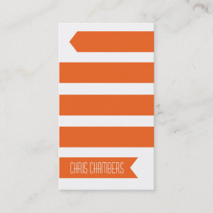 Moderne Band-Visitenkarte (orange) Visitenkarte