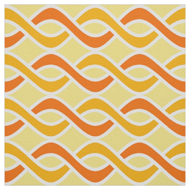 Moderne Bänder, Gelb und Orange der Mitte des Stoff (Muster)