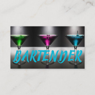 Moderne Barkeeper Business Card Visitenkarte