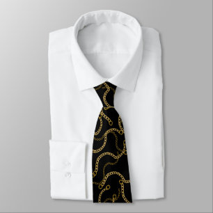 Moderne Barockstyle mit Goldketten Krawatte