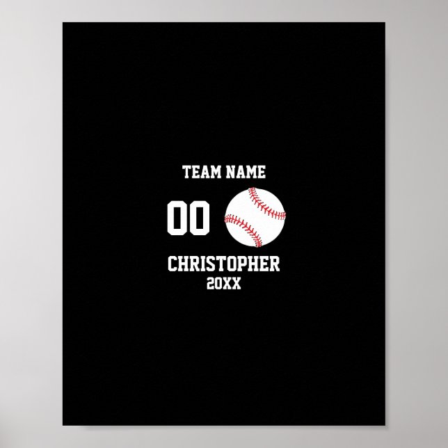Moderne Baseball Kids Foto Collage Poster (Vorne)