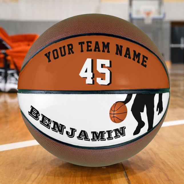 Moderne Basketball mit Mannschaftsname Zahl (Von Creator hochgeladen)