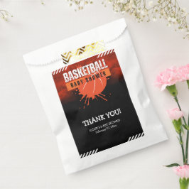 Moderne Basketball Orange Ball Baby Dusche Geschenktütchen