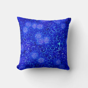 Moderne Batik-Motif-Blume und Feuerwerk Kissen