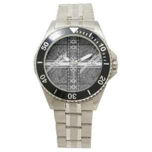 Moderne BATIK-Muster Armbanduhr
