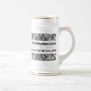 Moderne BATIK-Muster Bierglas