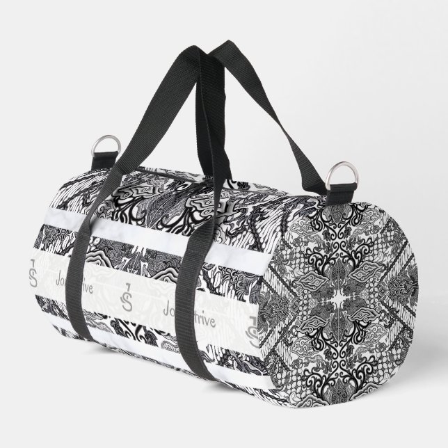 Moderne BATIK-Muster Duffle Bag (Linke Seite)