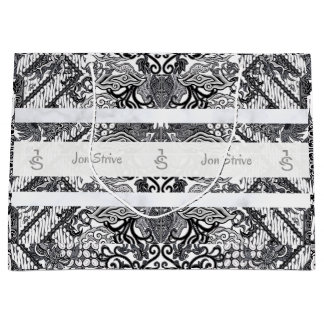 Moderne BATIK-Muster Große Geschenktüte