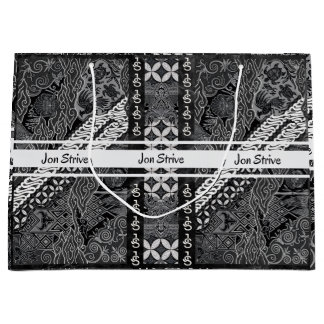 Moderne BATIK-Muster Große Geschenktüte