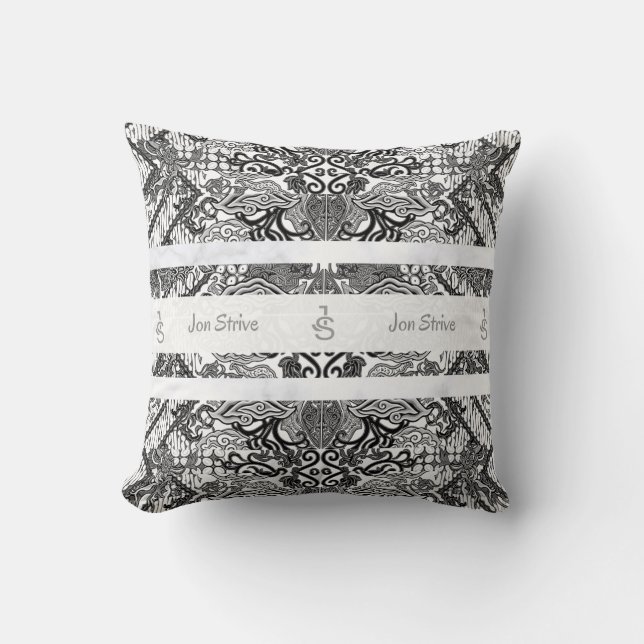 Moderne BATIK-Muster Kissen (Vorderseite)
