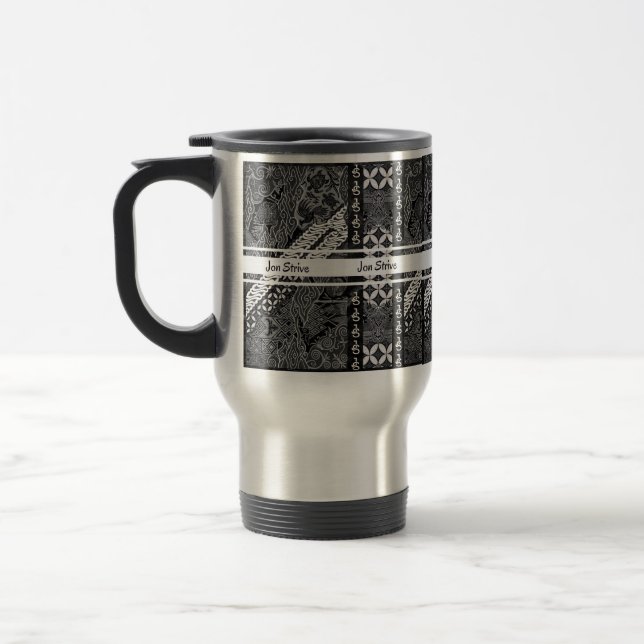 Moderne Batik-Muster Reisebecher (Links)