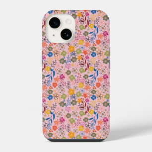 Moderne Batik-Rosen-Schatten iPhone 14 Hülle