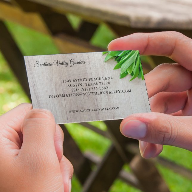 Moderne Bauer Markt Botanist oder Florist Magnetische Visitenkarte (Von Creator hochgeladen)