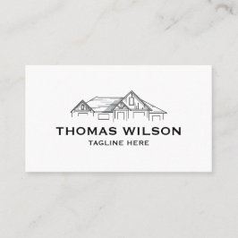 Moderne Bauhandyman Carpenter Tools Busin Visitenkarte