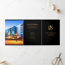 Moderne Bauweise Golden & Black