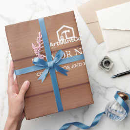 Moderne Bauwerkzeuge Zimmermann Holz Geschenkpapier