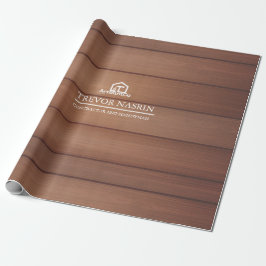 Moderne Bauwerkzeuge Zimmermann Holz Geschenkpapier