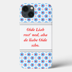 Moderne Bayerische Grafik iPhone 13 Hülle
