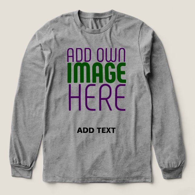 MODERNE BEARBEITBARE EINFACHE ASH-BILD-TEXTVORLAGE Tri-Blend SHIRT (Design Vorderseite)