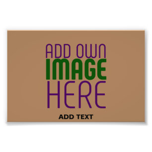 MODERNE BEARBEITBARE EINFACHE BRAUNE BILD-TEXTVORL FOTODRUCK