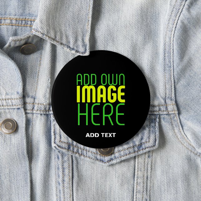MODERNE BEARBEITBARE EINFACHE SCHWARZE BILD-TEXT-V BUTTON (Beispiel)