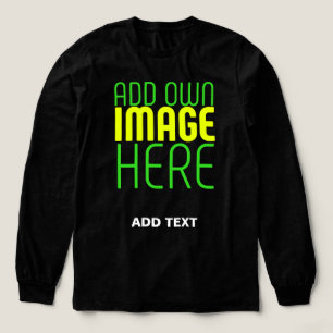 MODERNE BEARBEITBARE EINFACHE SCHWARZE BILD-TEXT-V Tri-Blend SHIRT