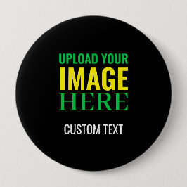 Moderne bearbeitbare einfache schwarze Bild- und T Button