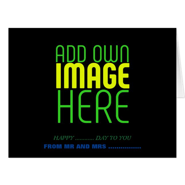 MODERNE BEARBEITBARE, EINFACHE TEMPLATE FÜR SCHWAR (Vorderseite (Horizontal))