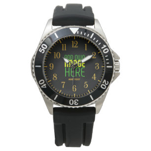 MODERNE BEARBEITBARE, EINFACHE TEMPLATE FÜR SCHWAR ARMBANDUHR