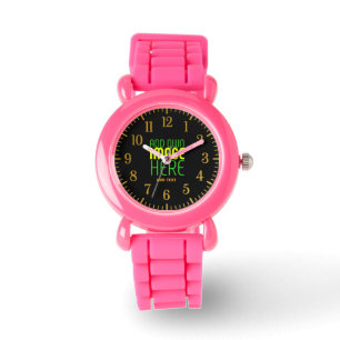 MODERNE BEARBEITBARE, EINFACHE TEMPLATE FÜR SCHWAR ARMBANDUHR