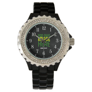 MODERNE BEARBEITBARE, EINFACHE TEMPLATE FÜR SCHWAR ARMBANDUHR