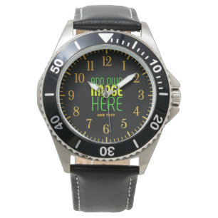 MODERNE BEARBEITBARE, EINFACHE TEMPLATE FÜR SCHWAR ARMBANDUHR