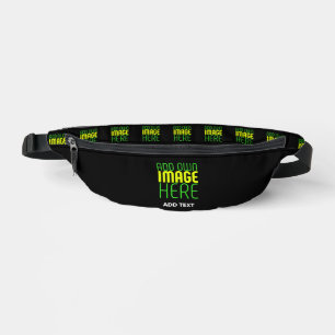 MODERNE BEARBEITBARE, EINFACHE TEMPLATE FÜR SCHWAR BAUCHTASCHE