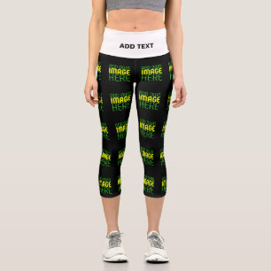 MODERNE BEARBEITBARE, EINFACHE TEMPLATE FÜR SCHWAR CAPRI LEGGINGS