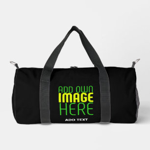 MODERNE BEARBEITBARE, EINFACHE TEMPLATE FÜR SCHWAR DUFFLE BAG