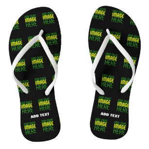 MODERNE BEARBEITBARE, EINFACHE TEMPLATE FÜR SCHWAR FLIP FLOPS