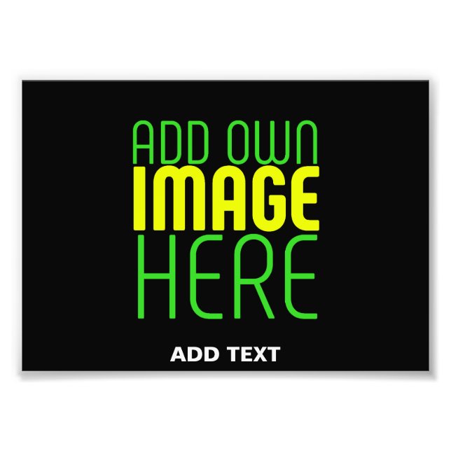 MODERNE BEARBEITBARE, EINFACHE TEMPLATE FÜR SCHWAR FOTODRUCK (Vorne)