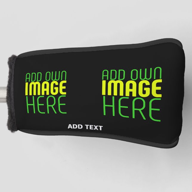 MODERNE BEARBEITBARE, EINFACHE TEMPLATE FÜR SCHWAR GOLF HEADCOVER (Vorderseite)