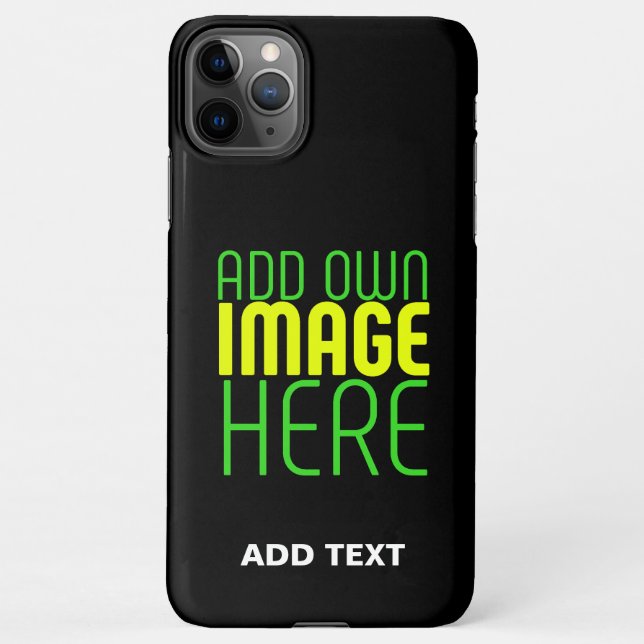 MODERNE BEARBEITBARE, EINFACHE TEMPLATE FÜR SCHWAR iPhone HÜLLE (Rückseite)